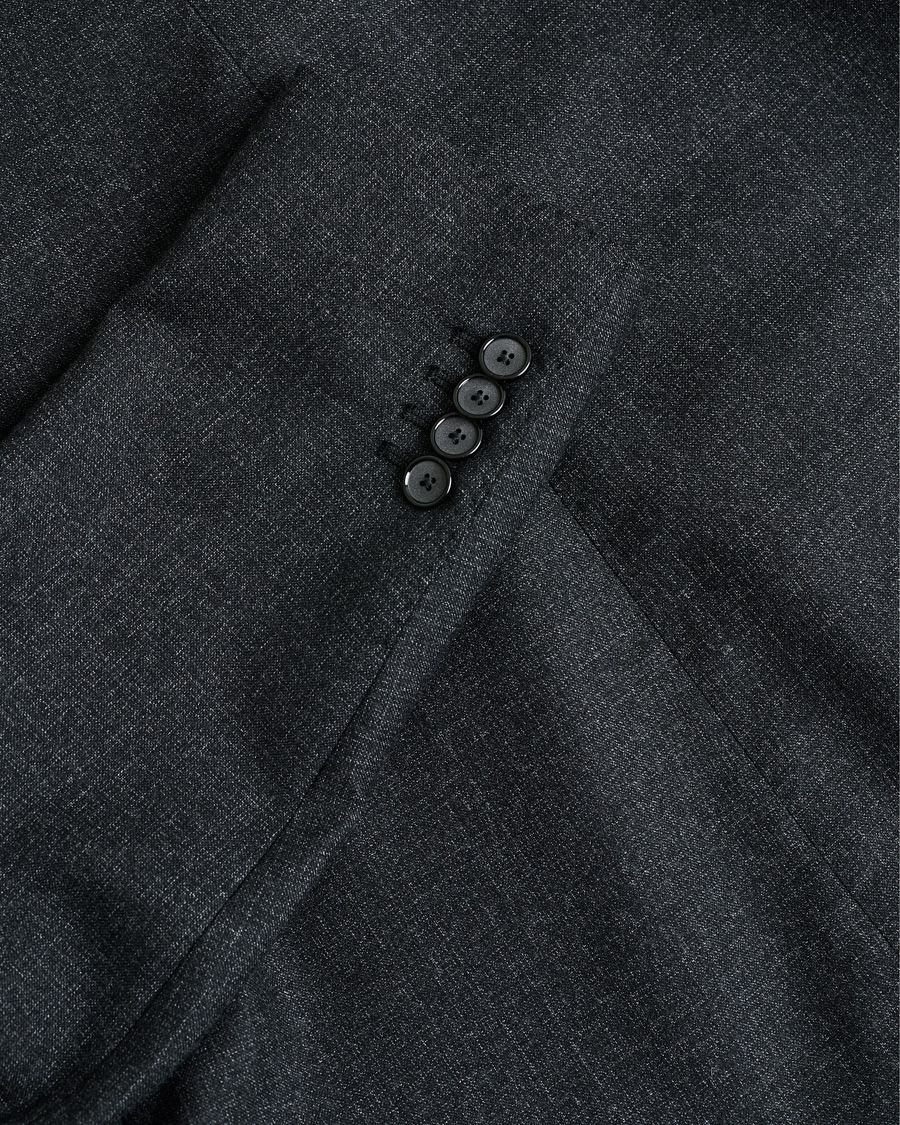 Heren | Pre-owned Pakken | Pre-owned | Tagliatore Wool Suit Anthracite Melange 46