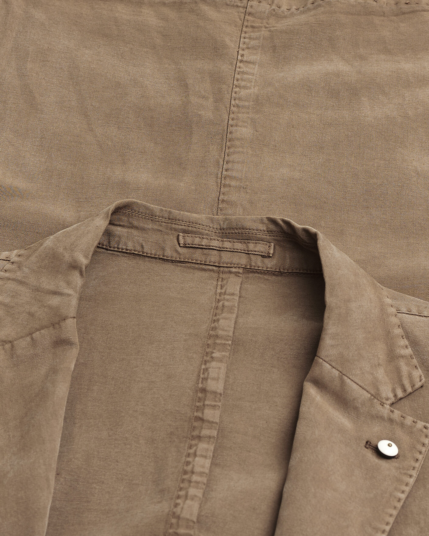 Heren | Pre-owned Blazers | Pre-owned | L.B.M. 1911 Jack Regular Fit Cotton Blend Blazer Taupe 54