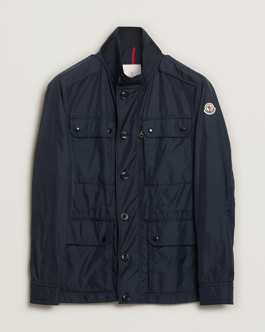 Heren | Jassen | Pre-owned | Moncler Lez Field Jacket Navy