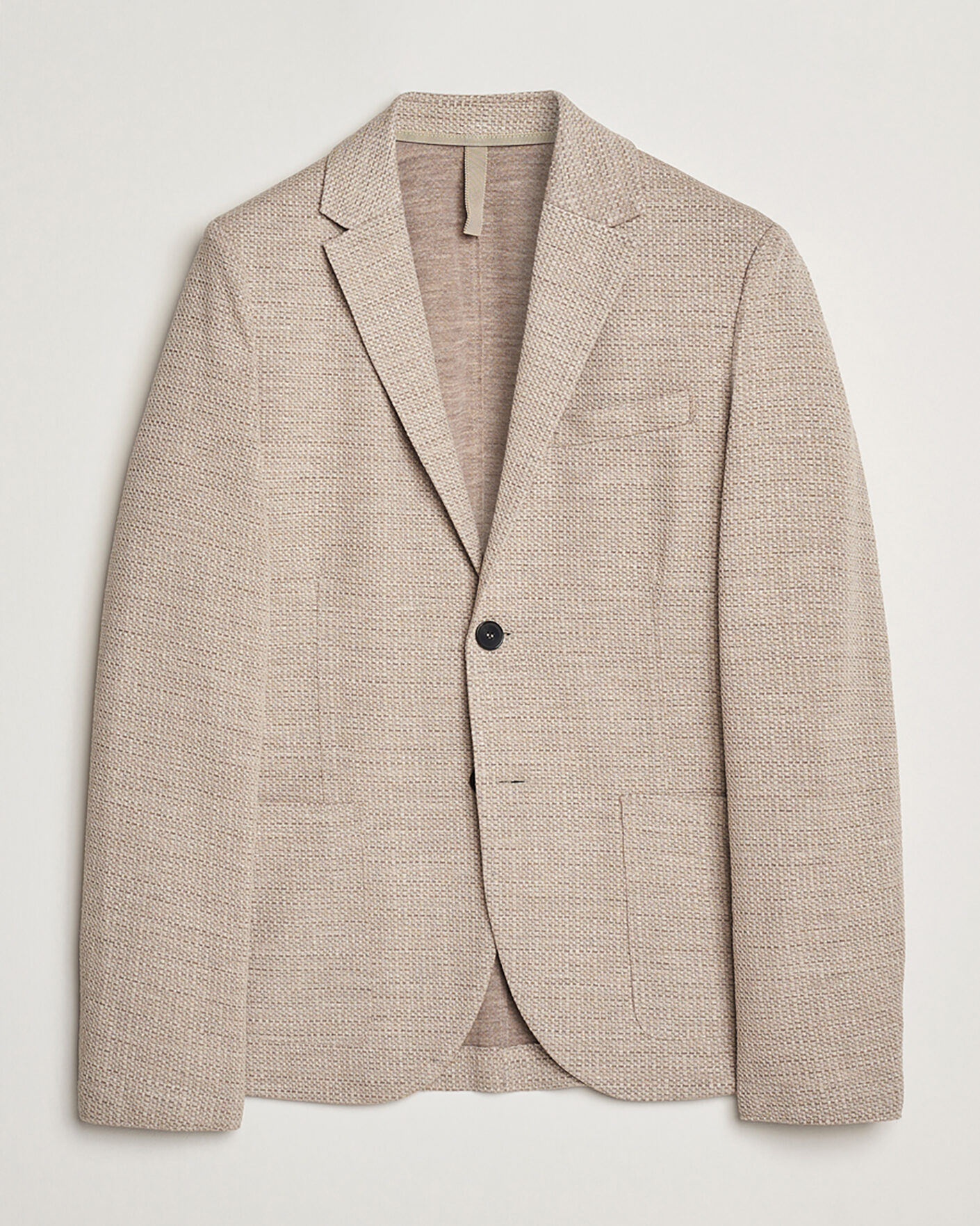 Heren | Pre-owned Blazers | Pre-owned | Harris Wharf London Loro Piana Hopsack Wool/Silk/Linen Blazer Oat 50