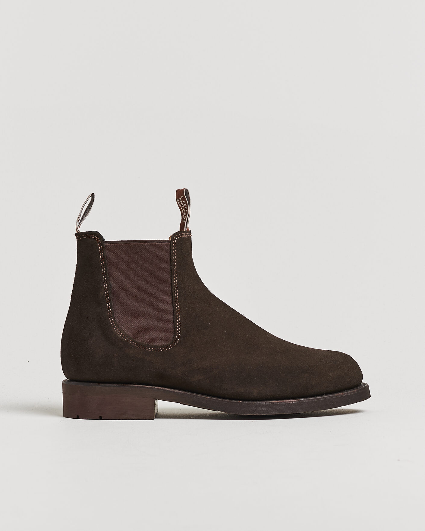 Heren | Pre-owned Goodyear genaaide schoenen | Pre-owned | R.M.Williams Gardener G Boot Chocolate Suede UK7 - EU41