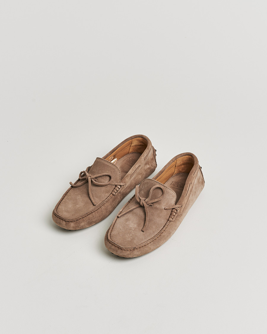 Heren | Oscar Jacobson Driving Shoe Suede Grey | Pre-owned | Oscar Jacobson Driving Shoe Suede Grey