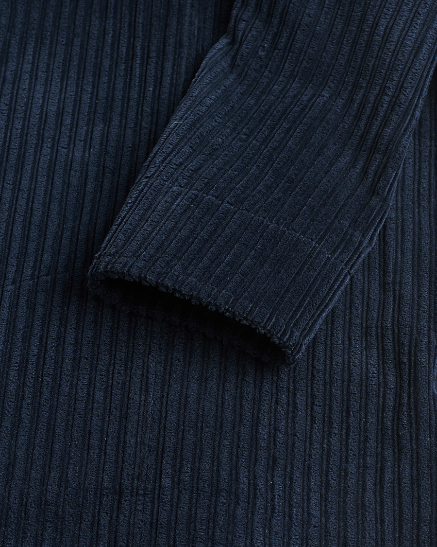 Heren | Pre-owned Overhemden | Pre-owned | The Gigi Corduroy Overshirt Navy 48