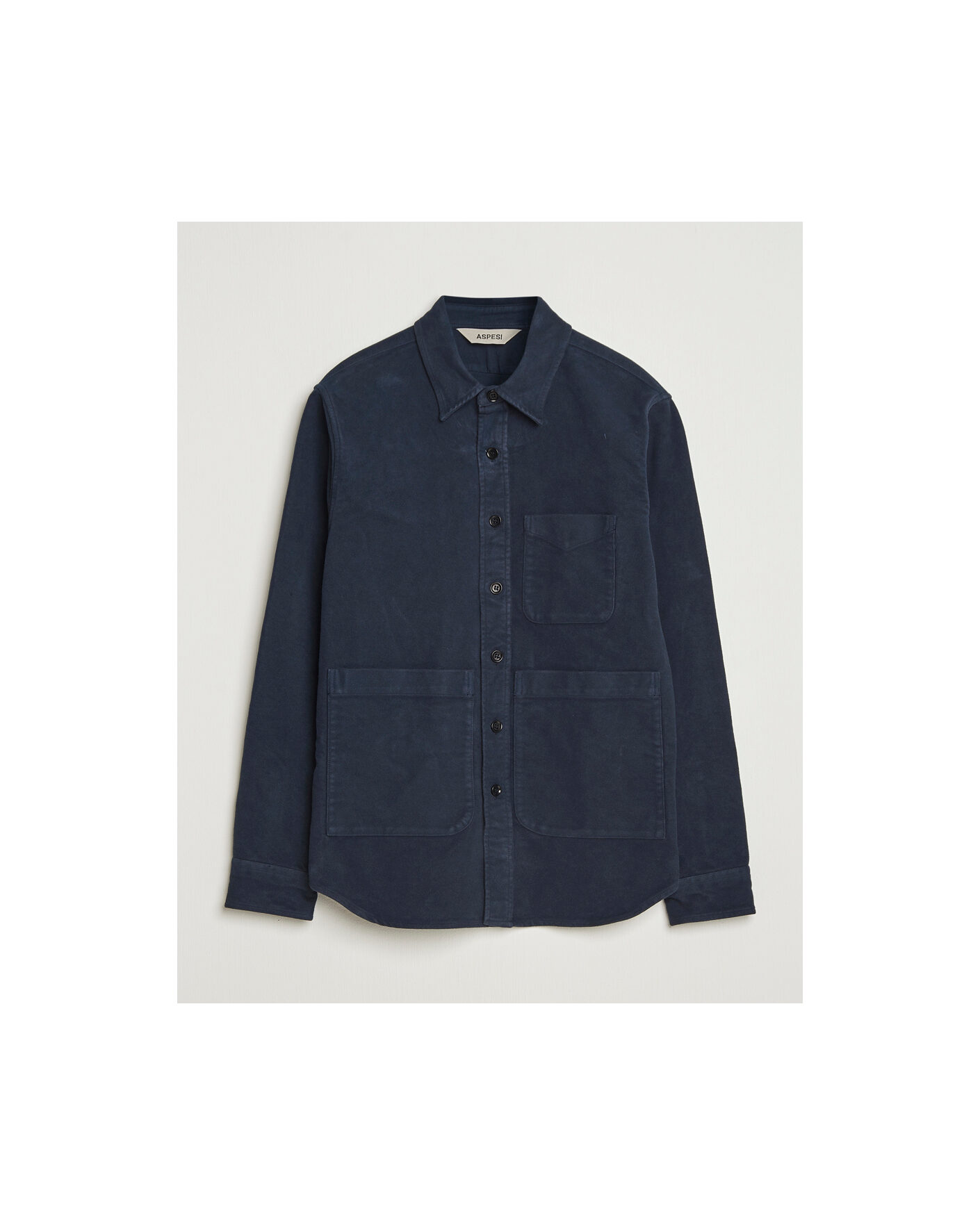 Heren | Pre-owned Overhemden | Pre-owned | Aspesi Moleskine Utility Shirt Navy XL