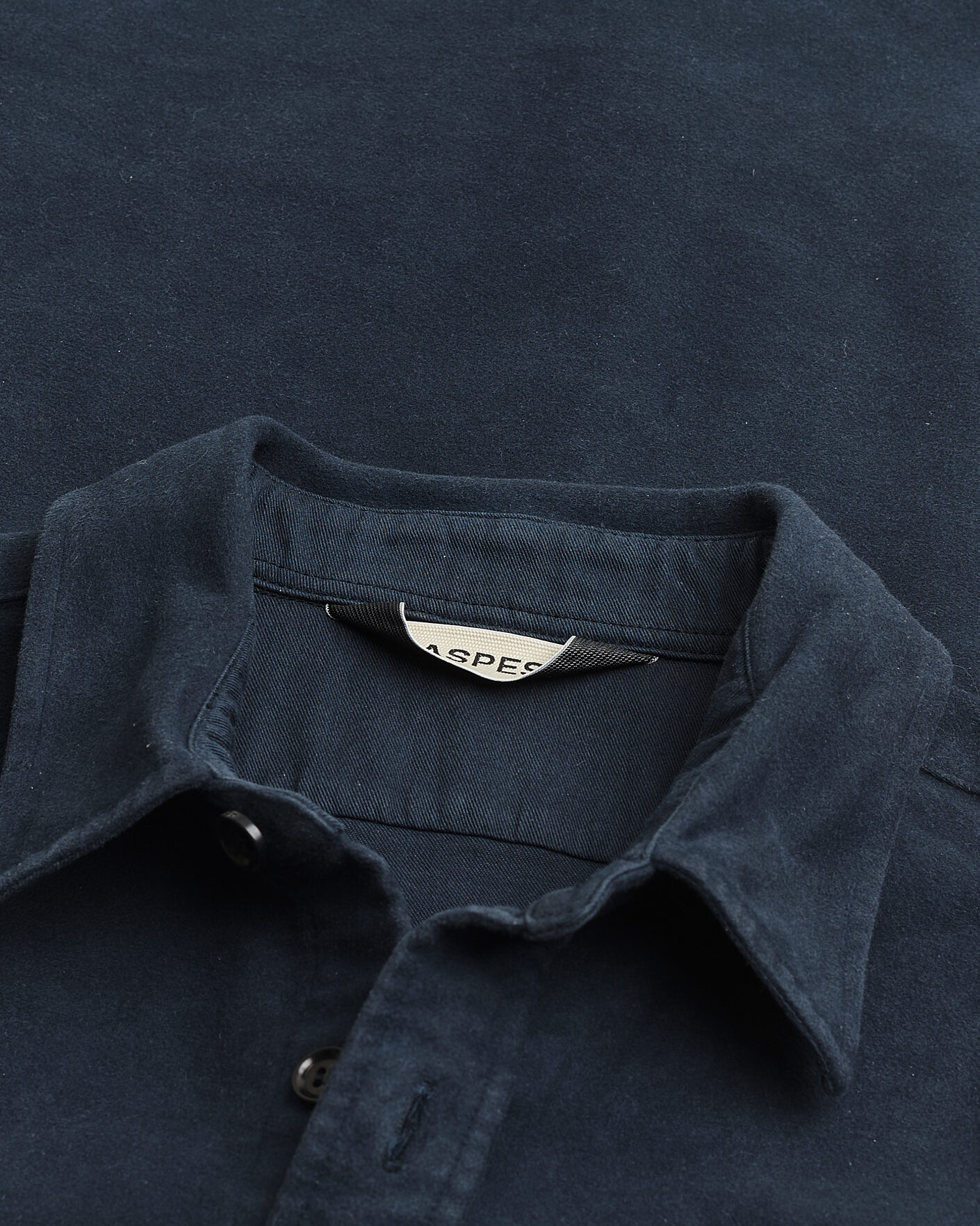 Heren | Pre-owned Overhemden | Pre-owned | Aspesi Moleskine Utility Shirt Navy XL