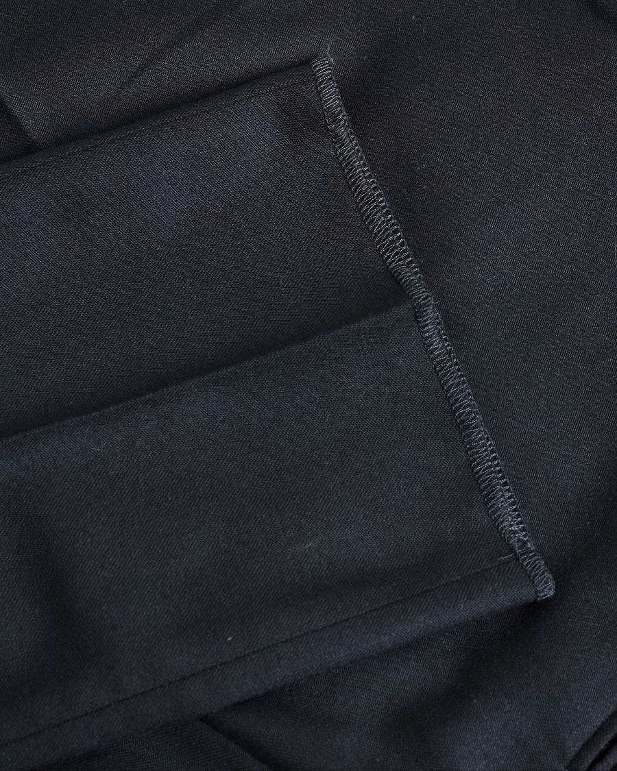 Heren | Pre-owned Broeken | Pre-owned | Slowear Tekno Sartorial Flannel Trousers Navy 44
