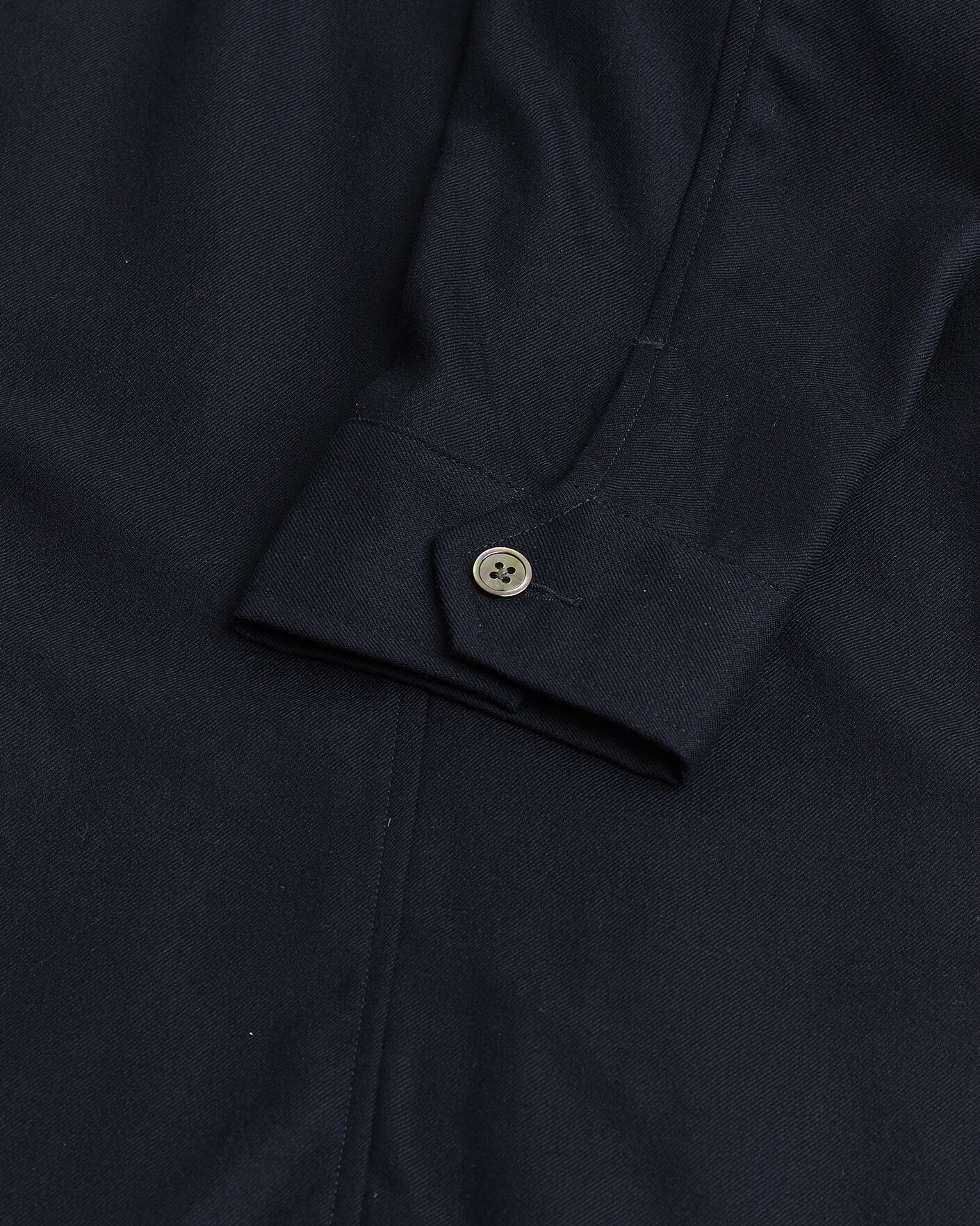 Heren | Pre-owned Overhemden | Pre-owned | Stenströms Wool Overshirt Navy XXL