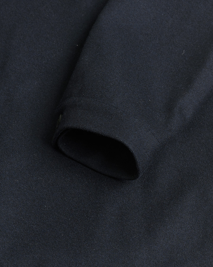 Heren | Pre-owned Jassen | Pre-owned | Sunspel Boiled Wool Jersey Jacket Navy M