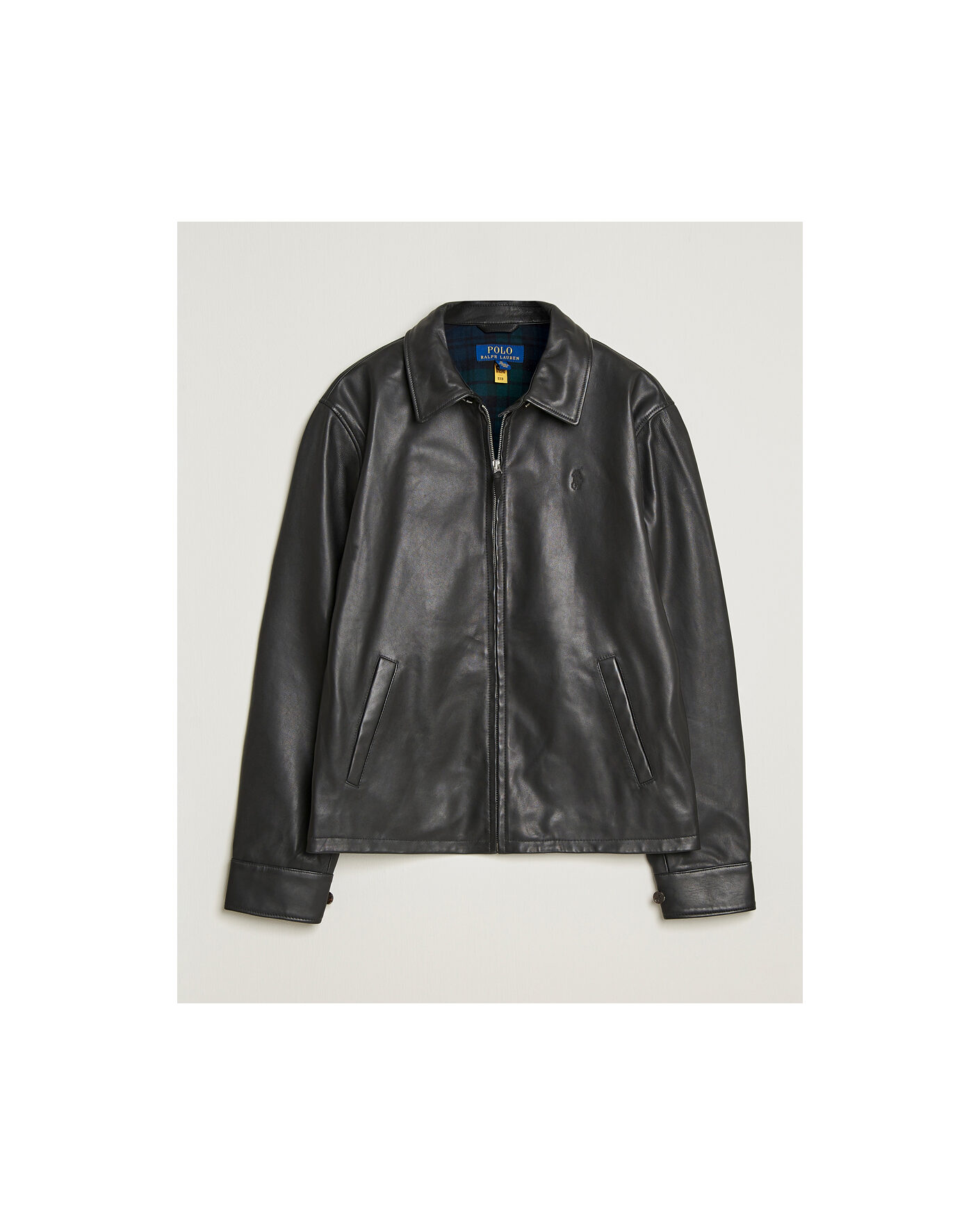 Heren | Pre-owned Jassen | Pre-owned | Polo Ralph Lauren Maxwell Windbreaker Leather Jacket Polo Black L