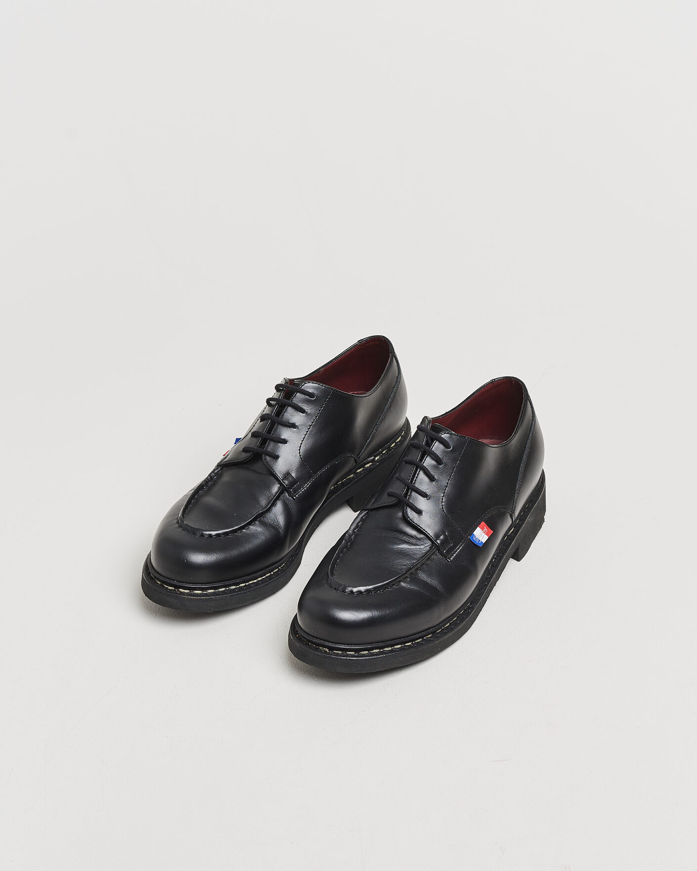 Heren | Pre-owned Goodyear genaaide schoenen | Pre-owned | Paraboot Chambord Derby BBR Black UK8,5 - EU42,5