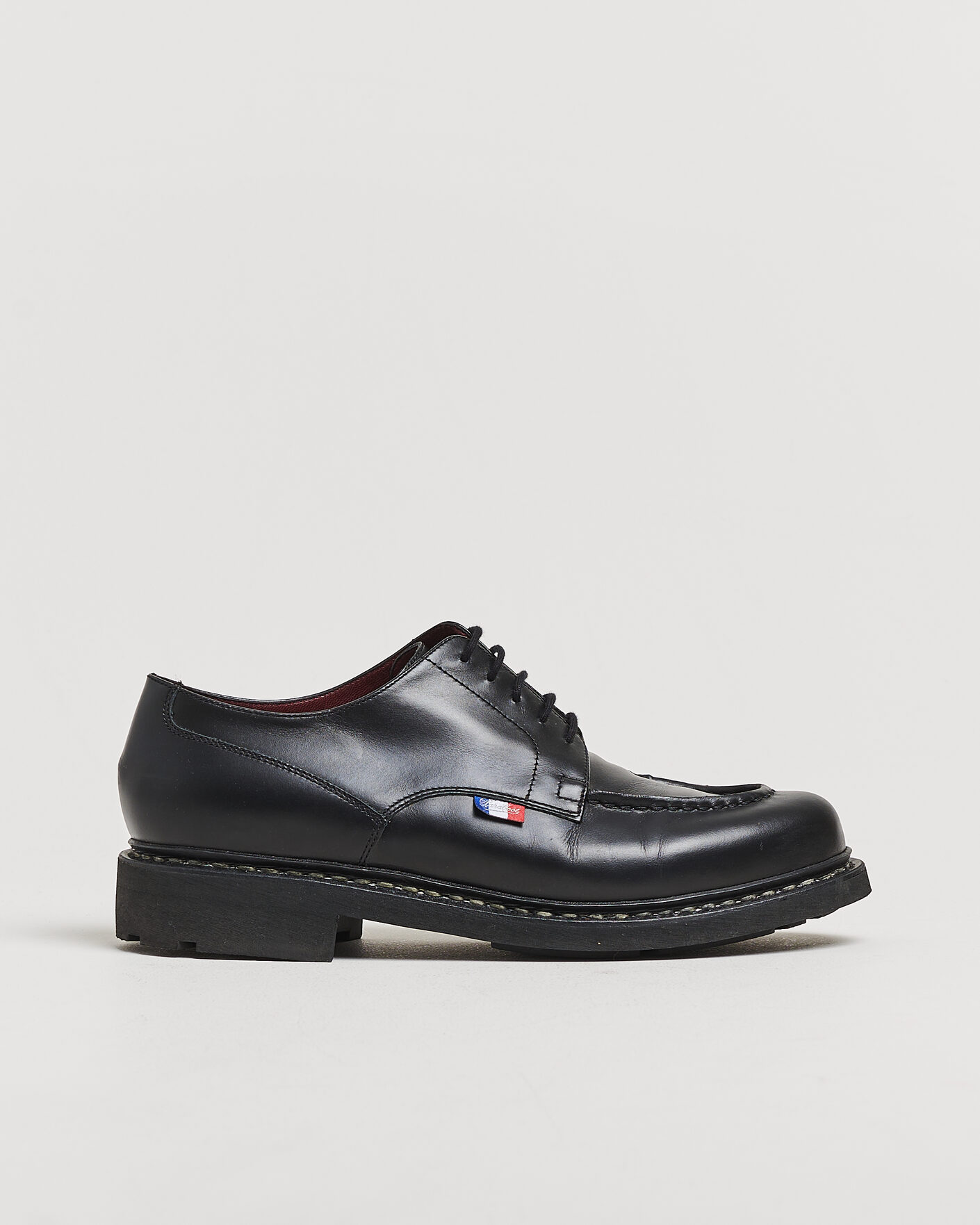 Heren | Pre-owned Goodyear genaaide schoenen | Pre-owned | Paraboot Chambord Derby BBR Black UK8,5 - EU42,5