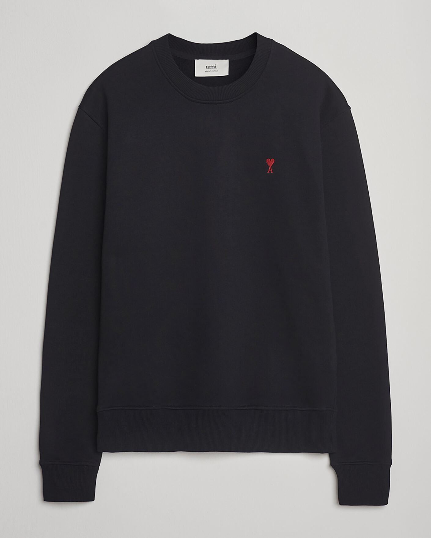 Heren | Pre-owned Truien | Pre-owned | AMI Heart Logo Sweatshirt Black M