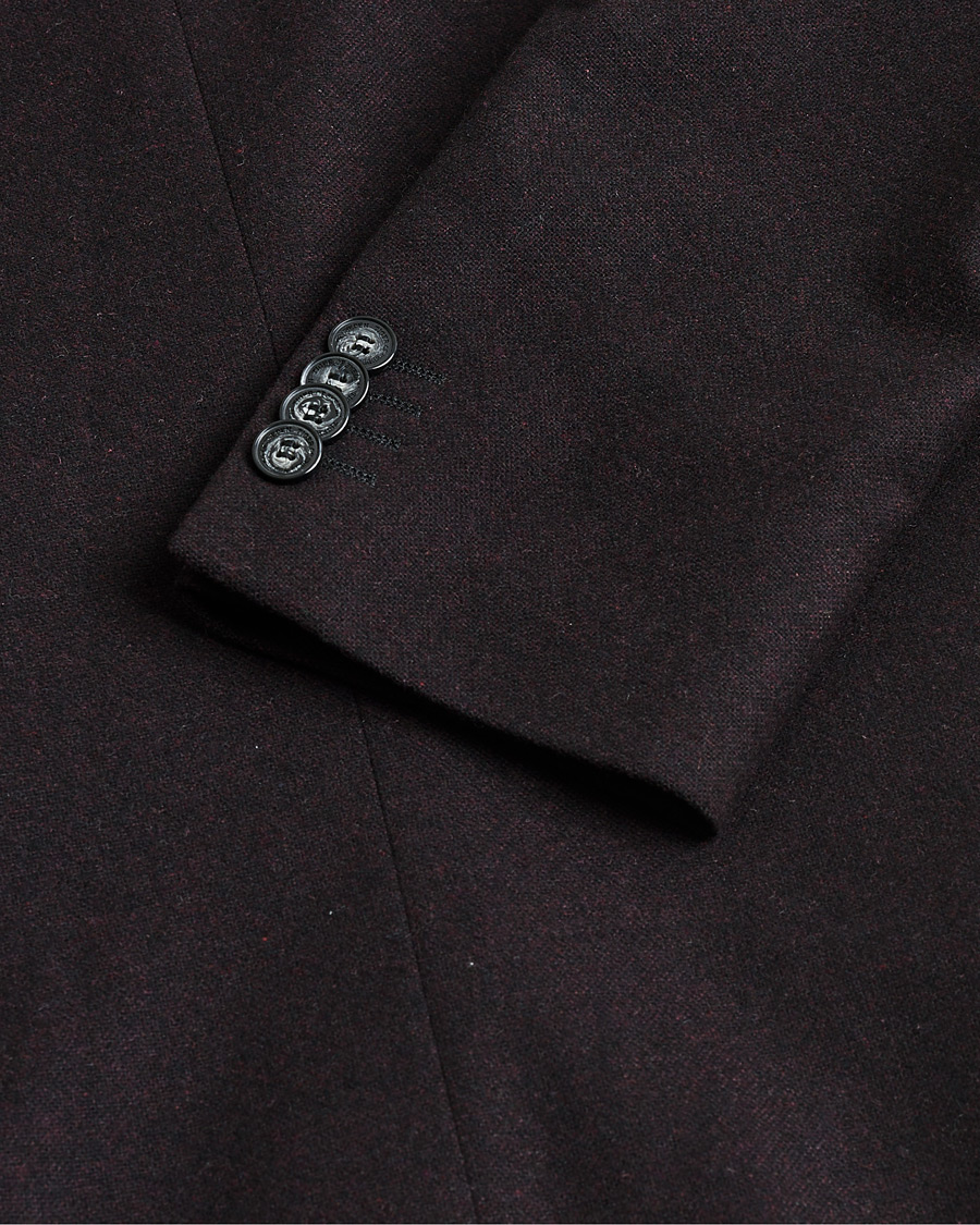 Heren | Pre-owned Blazers | Pre-owned | Tiger of Sweden Flannel Wool Blazer Burgundy 48