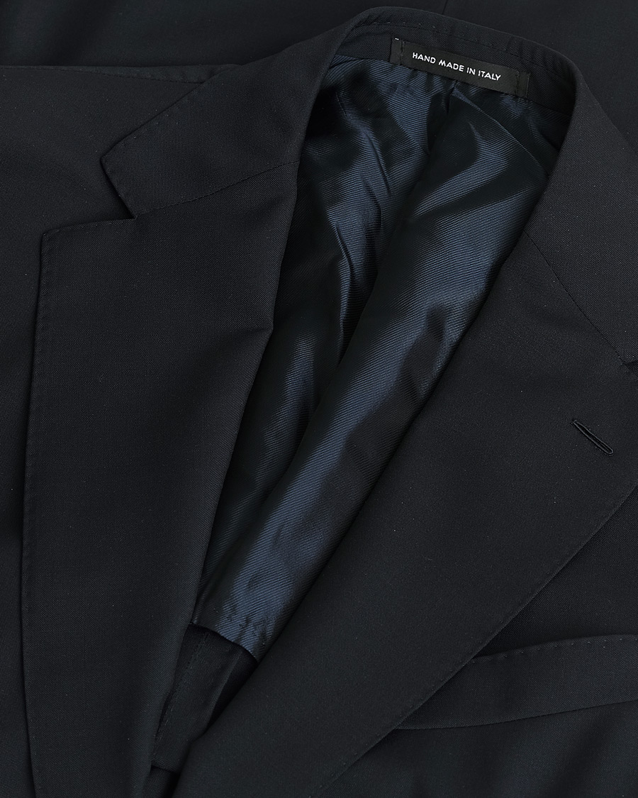 Heren | Caruso Mohair Blend Aida 3-Piece Suit Navy 50 | Pre-owned | Caruso Mohair Blend Aida 3-Piece Suit Navy 50