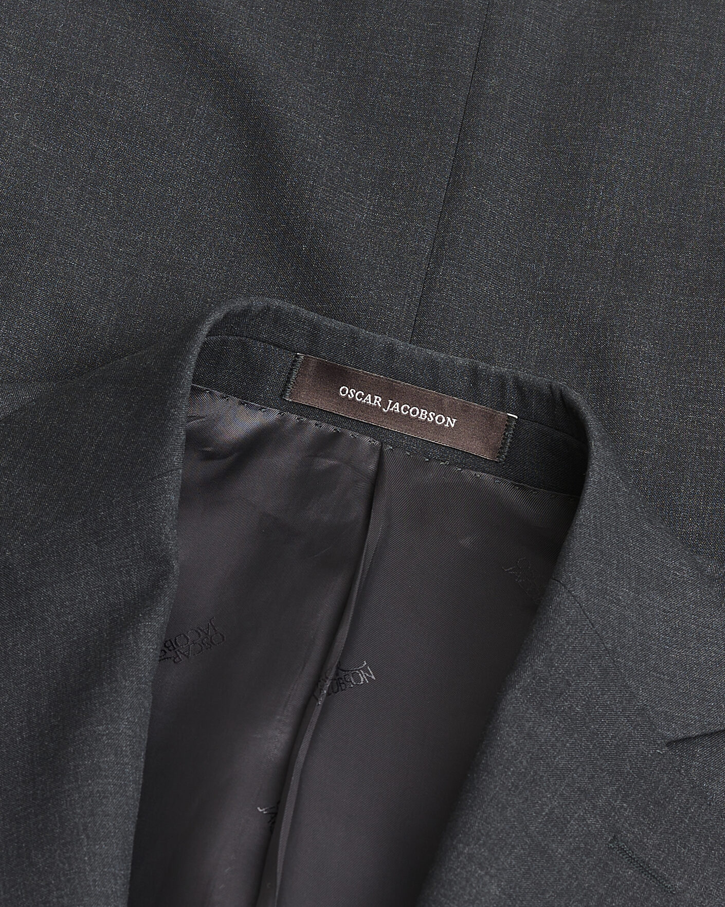 Heren | Pre-owned Pakken | Pre-owned | Oscar Jacobson Ego Wool Suit Dark Grey 46