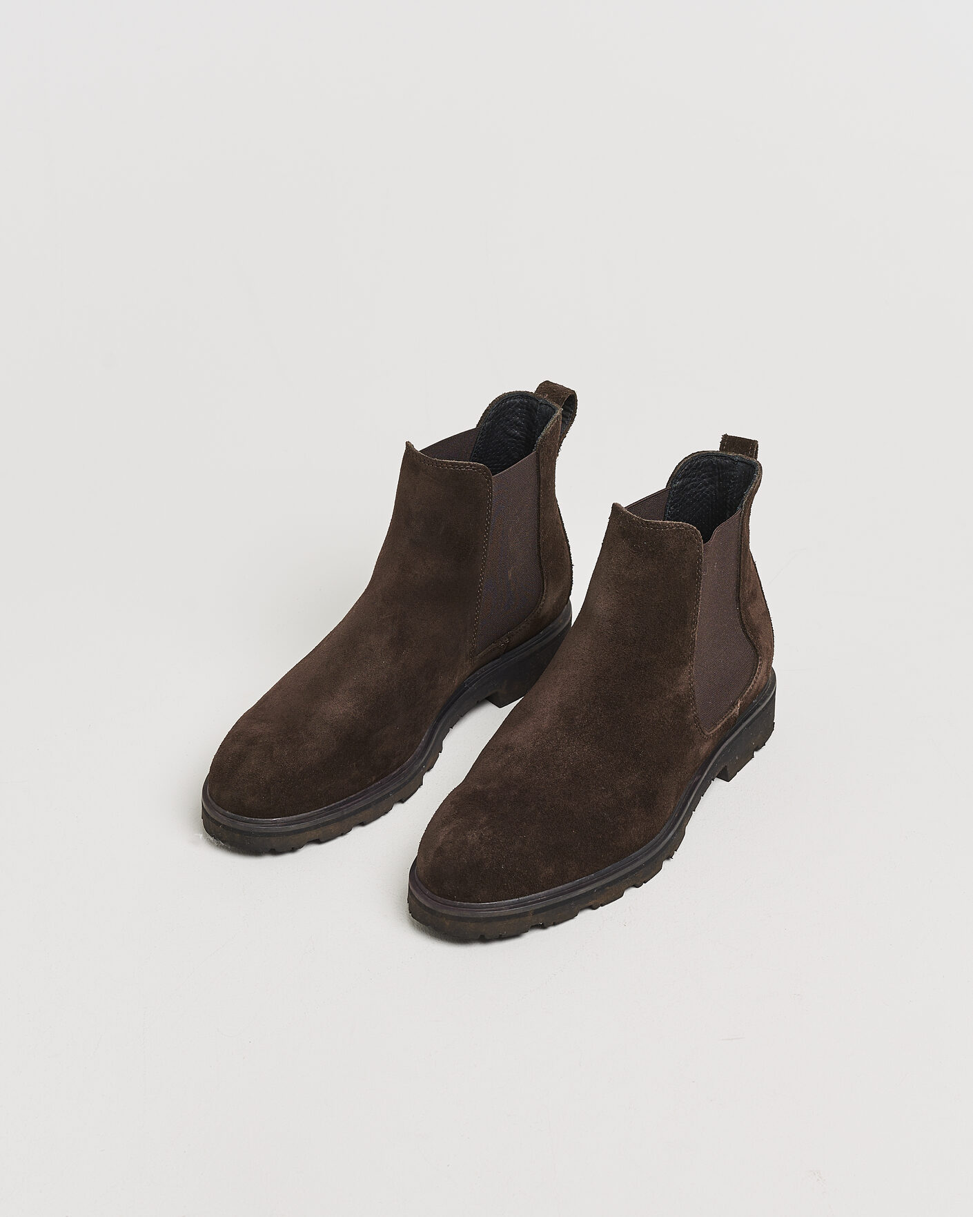 Heren | Pre-owned Schoenen | Pre-owned | UBR Thunder Chelsea Suede Boot Dark Brown 43