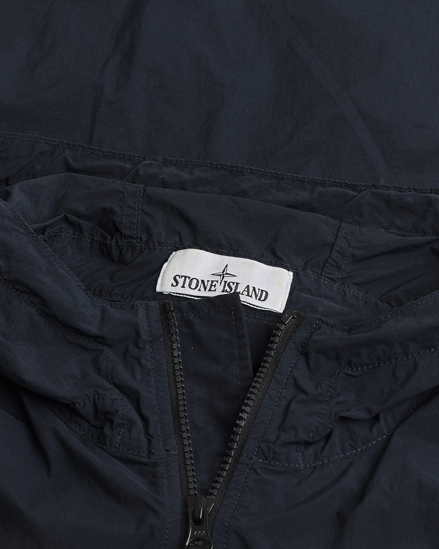 Heren | Pre-owned Jassen | Pre-owned | Stone Island Nylon Smerigliato-TC Short Parka Navy M
