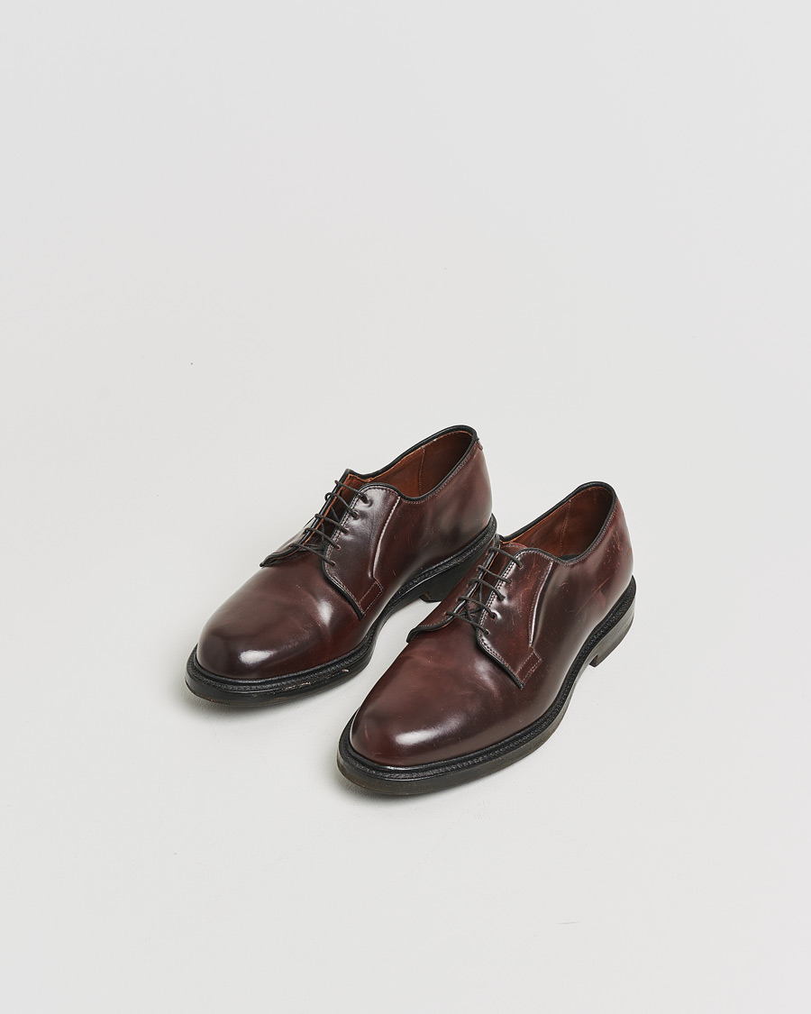 Heren | Pre-owned Goodyear genaaide schoenen | Pre-owned | Allen Edmonds Leeds Shell Cordovan Derby Burgundy US8,5 - EU42