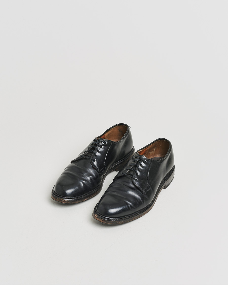 Heren | Pre-owned Goodyear genaaide schoenen | Pre-owned | Allen Edmonds Leeds Shell Cordovan Derby Black US8,5 - EU42