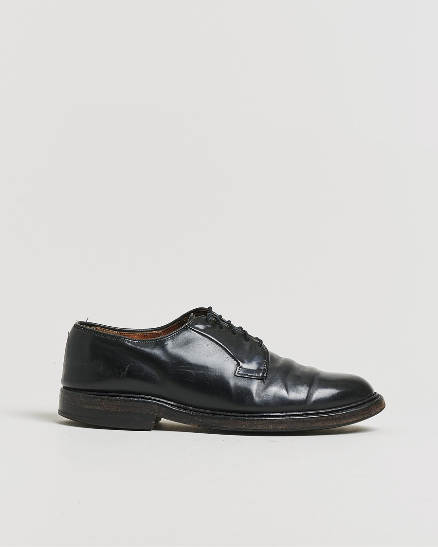 Heren | Pre-owned Goodyear genaaide schoenen | Pre-owned | Allen Edmonds Leeds Shell Cordovan Derby Black US8,5 - EU42