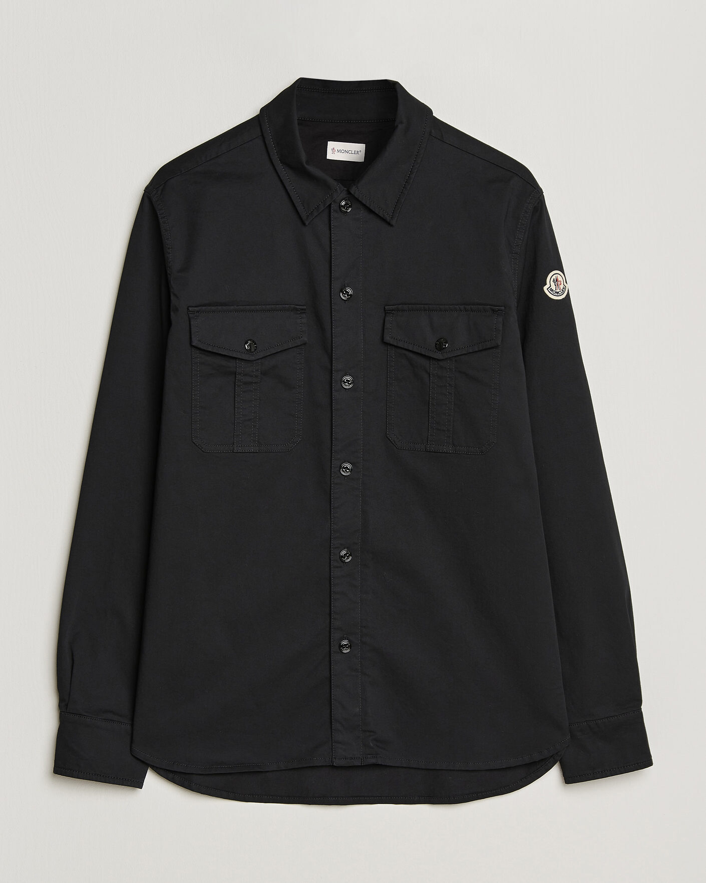 Heren | Pre-owned Overhemden | Pre-owned | Moncler Double Pocket Overshirt Black L