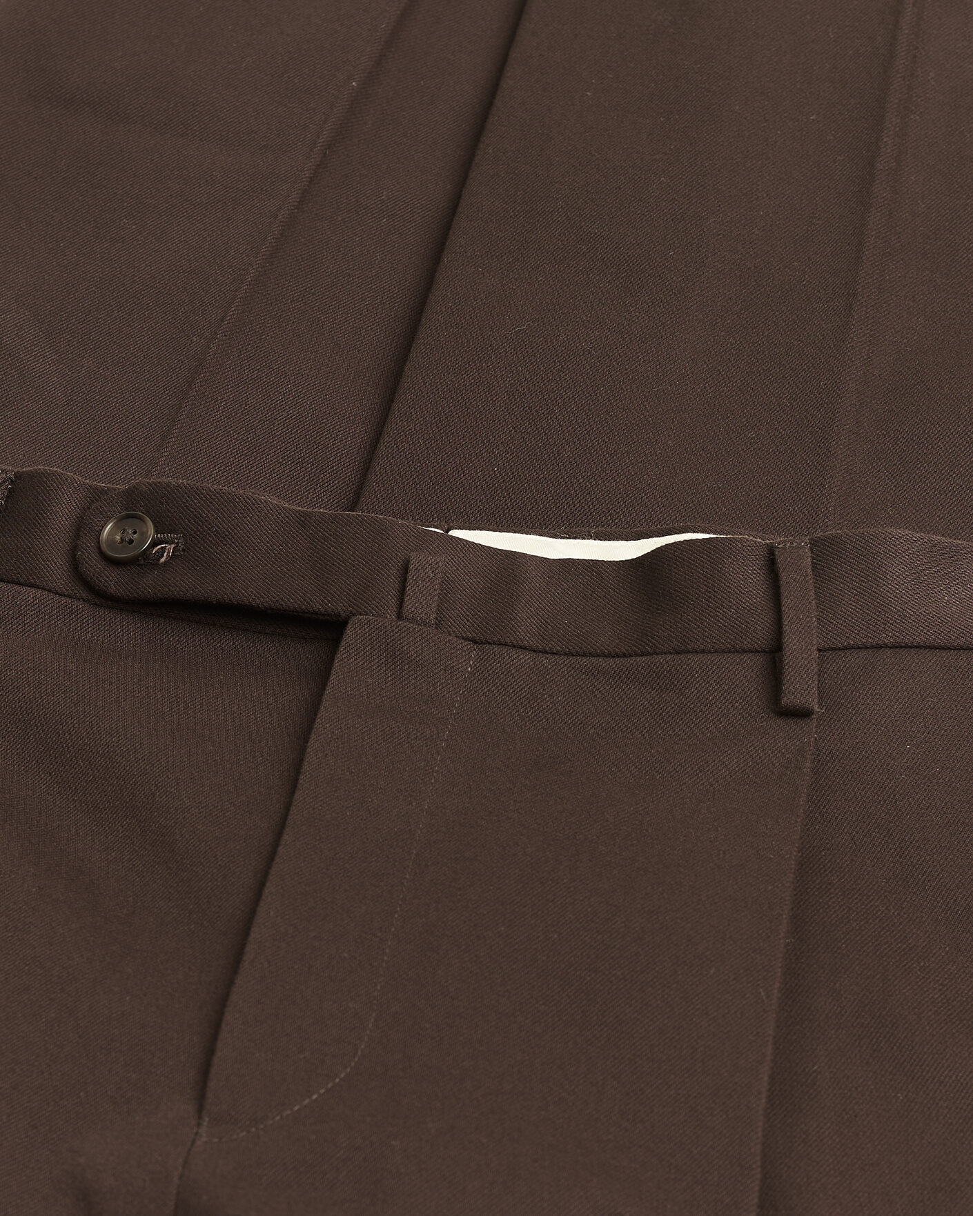 Heren | Rubato High Waist Cotton Chino Brown 52 | Pre-owned | Rubato High Waist Cotton Chino Brown 52