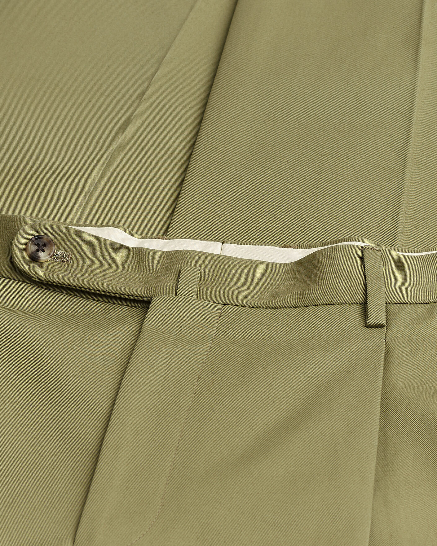 Heren | Pre-owned Broeken | Pre-owned | Rubato High Waist Cotton Chino Green 52