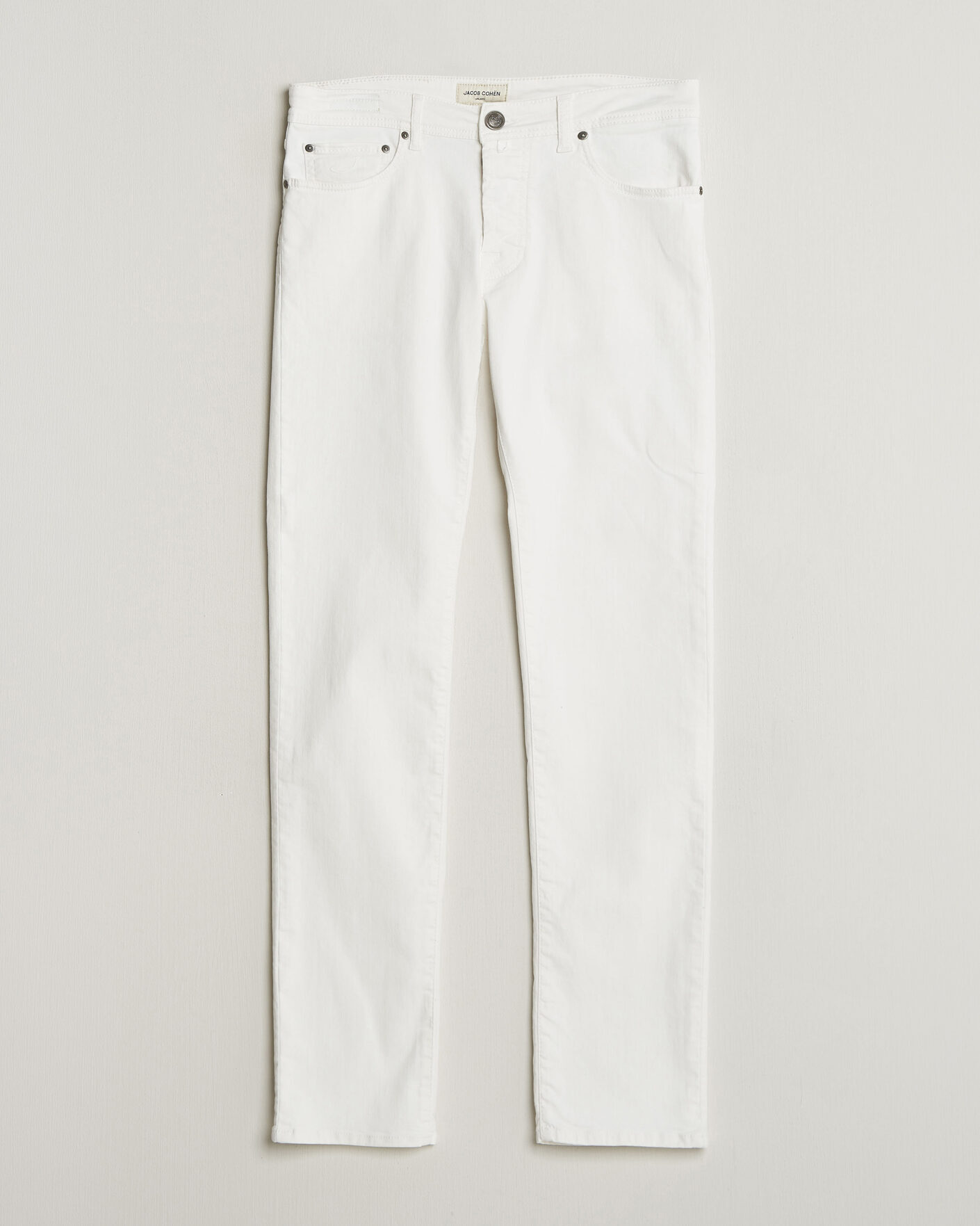 Heren | Pre-owned Jeans | Pre-owned | Jacob Cohën Bard Slim Fit Bull Stretch Jeans White W30