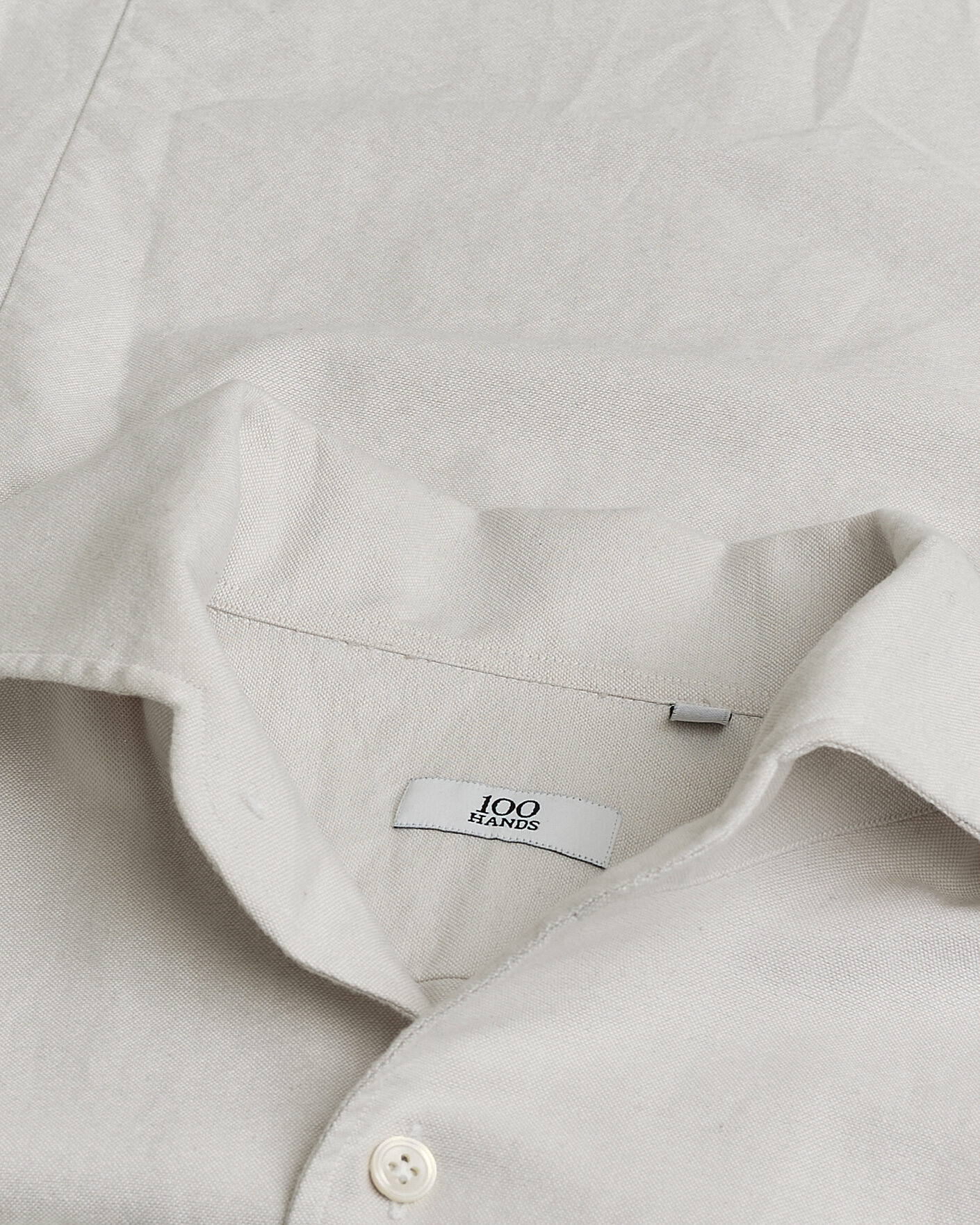 Heren | Pre-owned Overhemden | Pre-owned | 100Hands Washed Oxford Shirt Grey 41/16