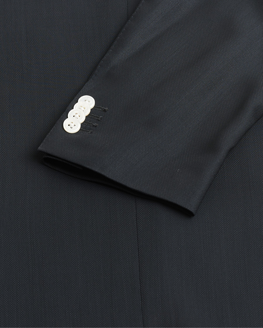 Heren | Pre-owned Blazers | Pre-owned | Canali Hopsack Wool Blazer Navy 50