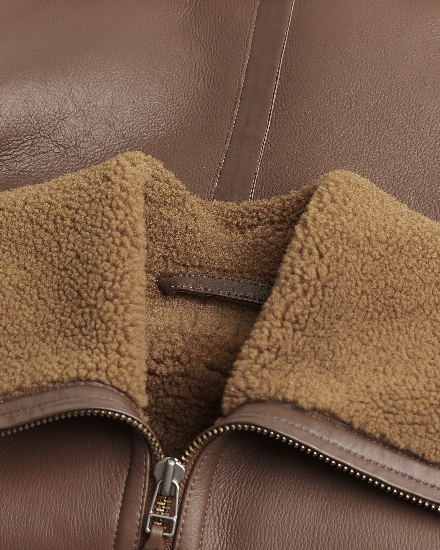Heren | Pre-owned Jassen | Pre-owned | Tiger of Sweden Dace Shearling Jacket Brown M
