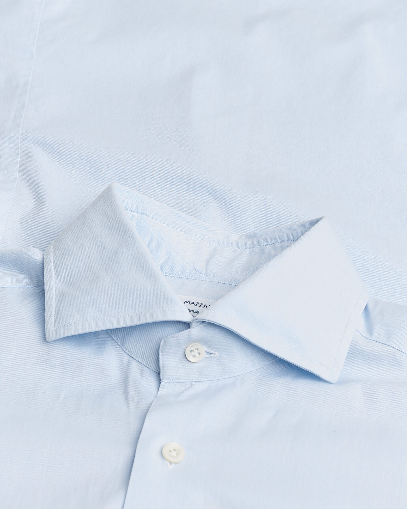 Heren | Pre-owned Overhemden | Pre-owned | Mazzarelli Soft Cotton Shirt Light Blue 39 - M