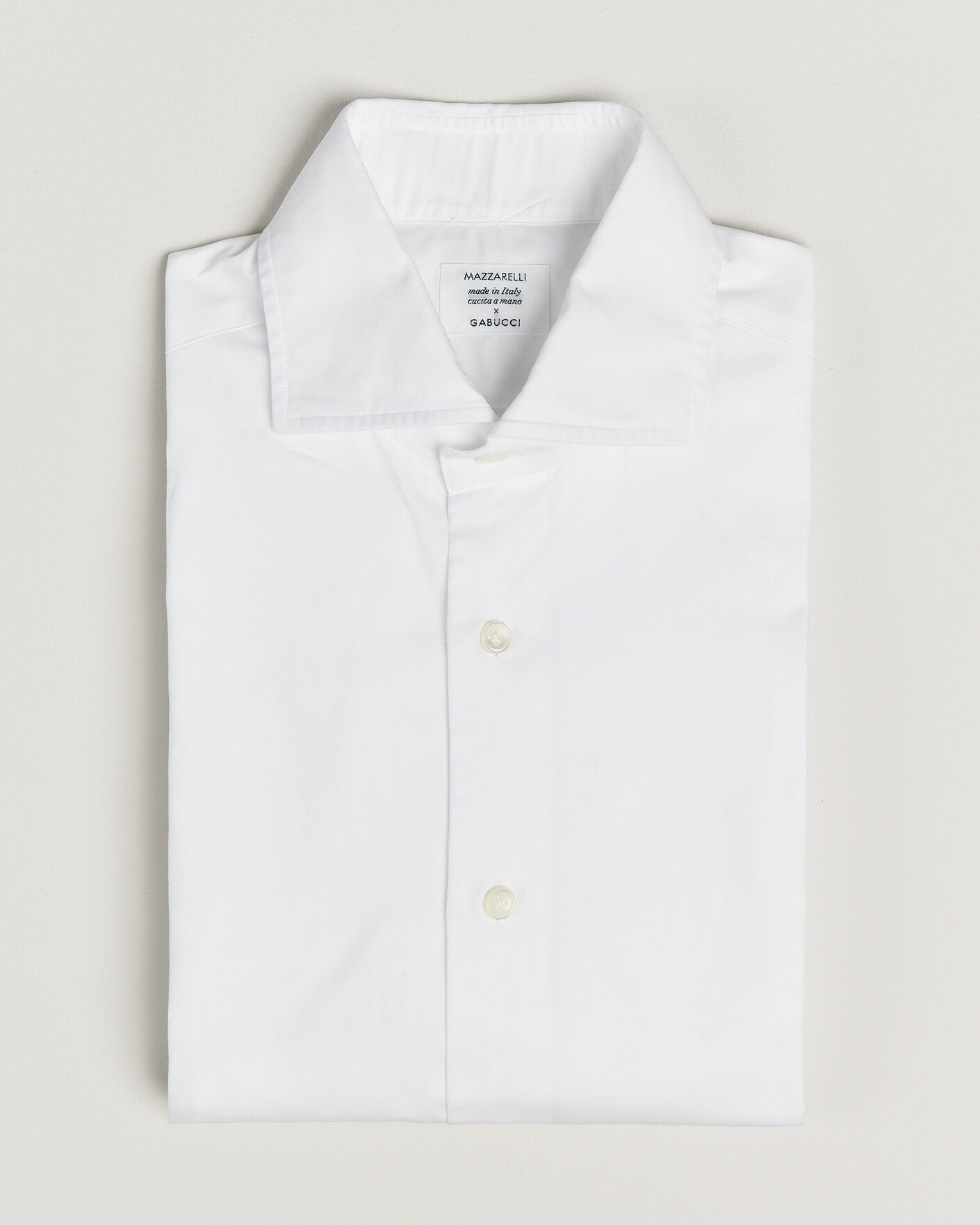 Heren | Pre-owned Overhemden | Pre-owned | Mazzarelli Soft Cotton Shirt White 39 - M