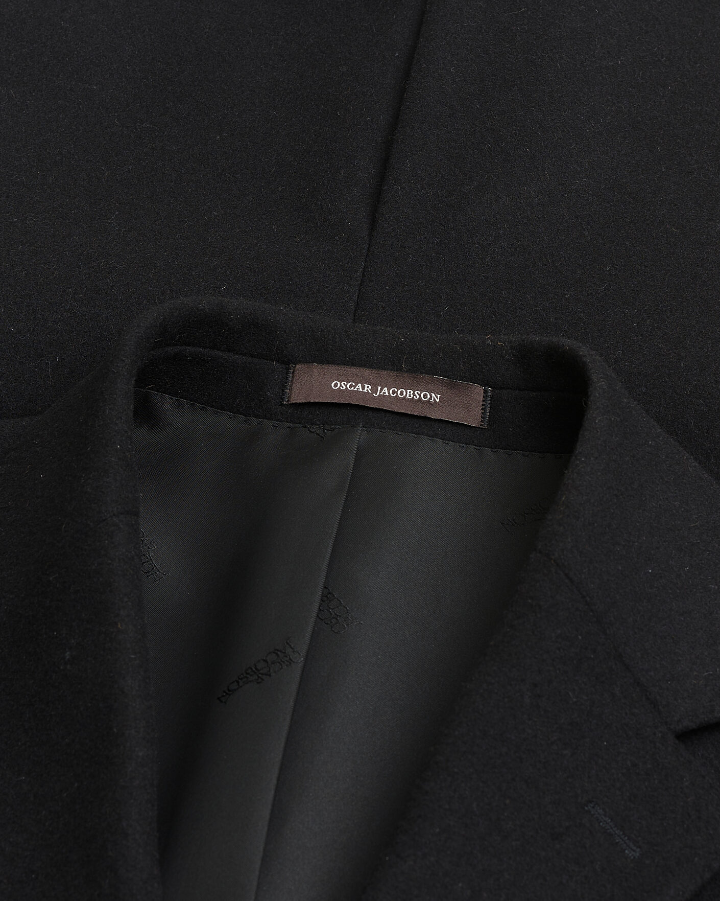 Heren | Pre-owned Jassen | Pre-owned | Oscar Jacobson Sonny Wool Coat Black 48