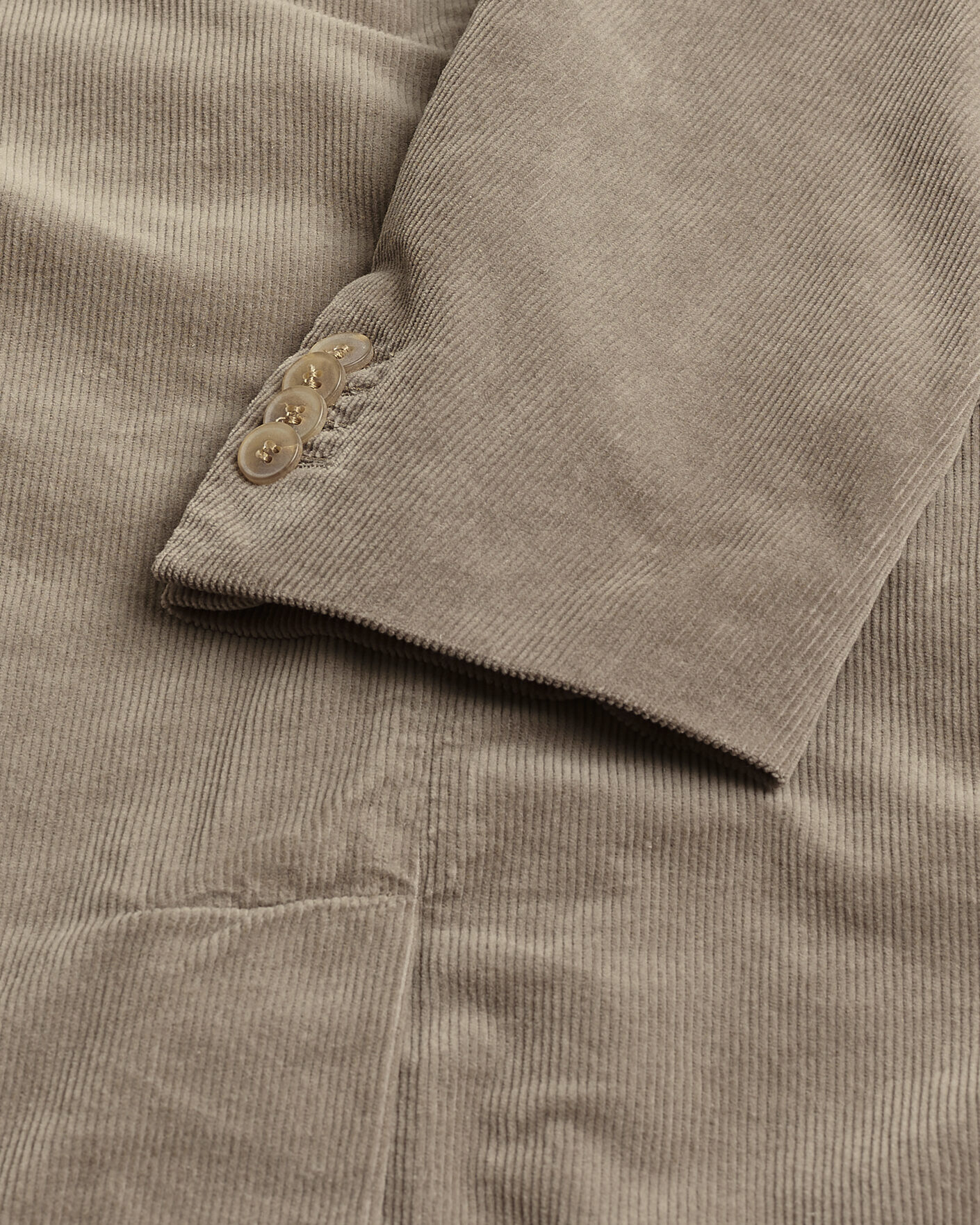 Heren | Pre-owned Blazers | Pre-owned | Sunspel Relaxed Corduroy Blazer Taupe UK42 - EU52