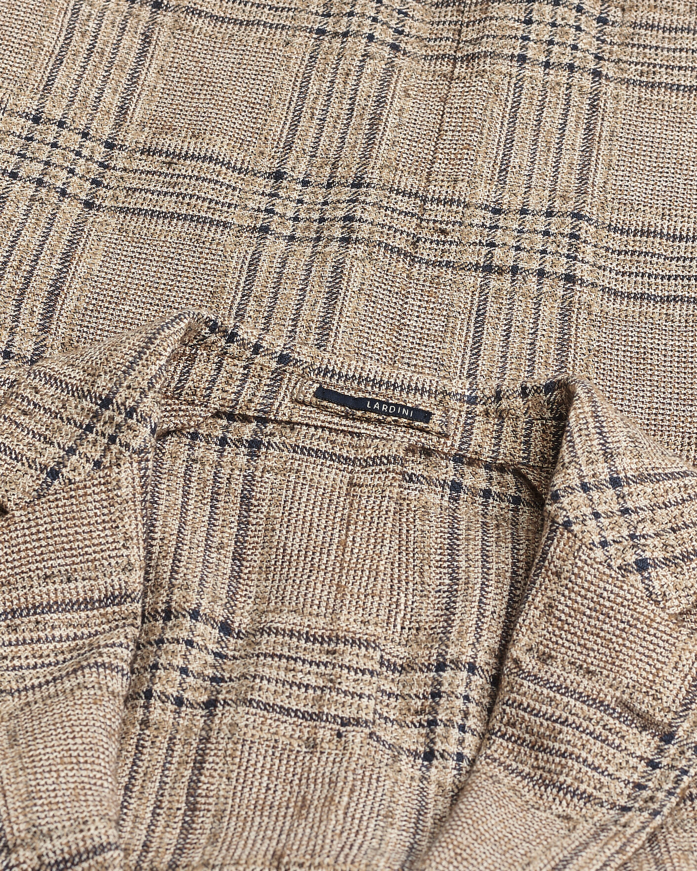 Heren | Pre-owned Blazers | Pre-owned | Lardini Silk Blend Checked Blazer Brown 54