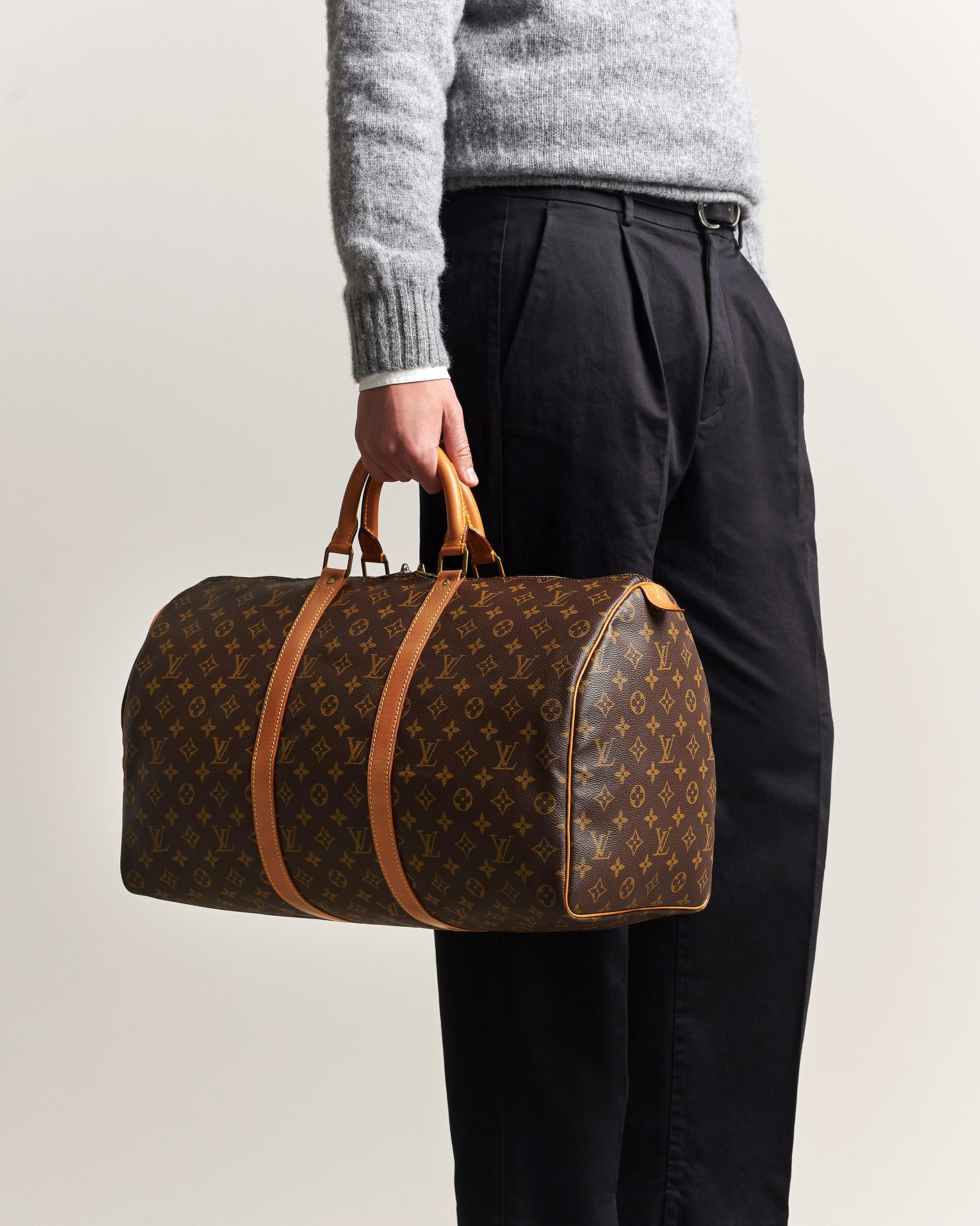 Heren | Pre-Owned & Vintage Bags | Louis Vuitton Pre-Owned | Keepall 50 Monogram