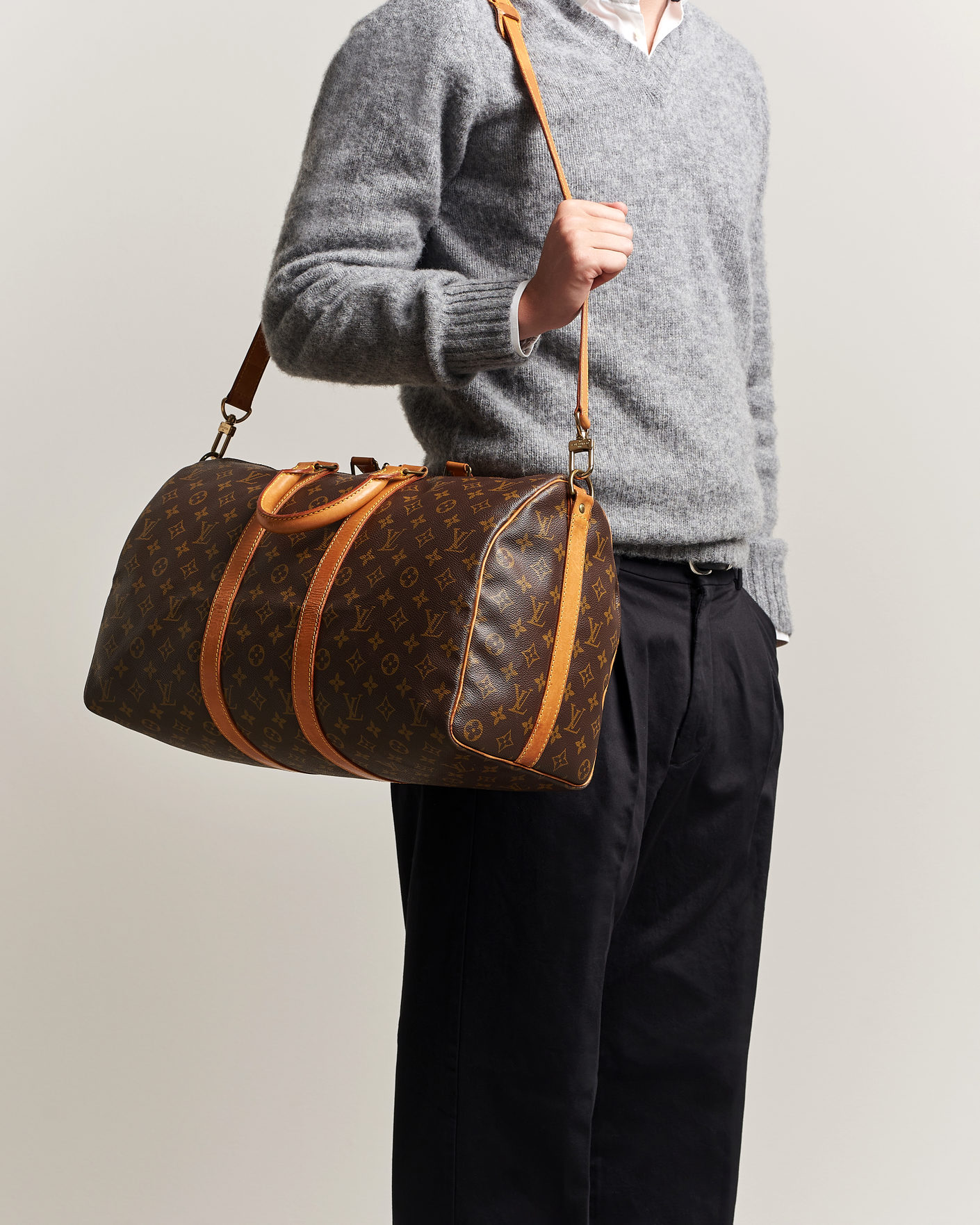 Heren | Pre-Owned & Vintage Bags | Louis Vuitton Pre-Owned | Keepall Bandouliére 45 Monogram