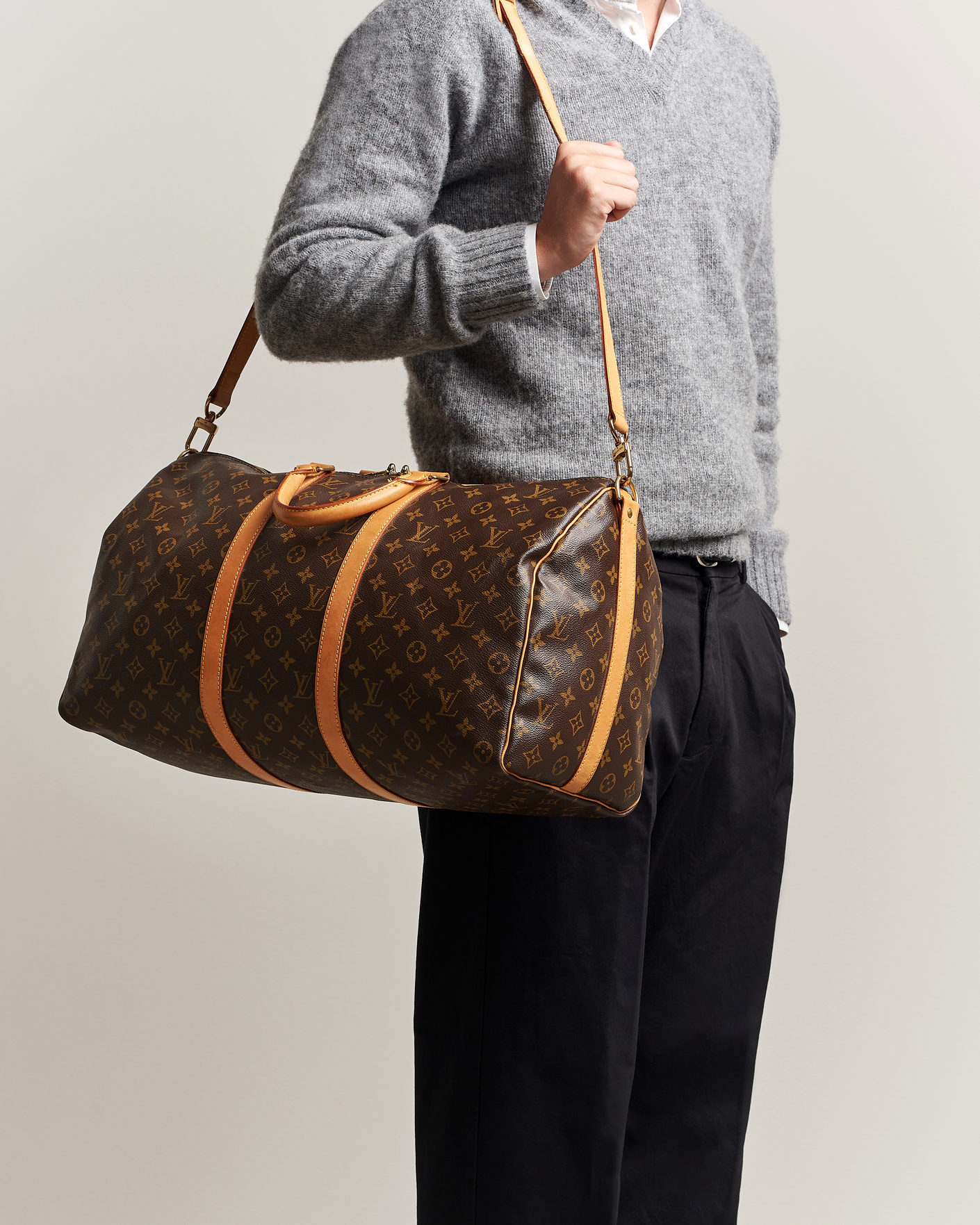 Heren | Louis Vuitton Pre-Owned Keepall Bandoulière 50 Monogram | Louis Vuitton Pre-Owned | Keepall Bandoulière 50 Monogram