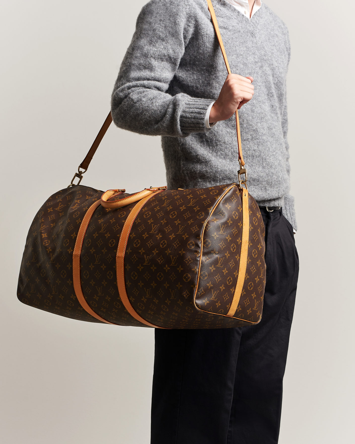 Heren | Pre-Owned & Vintage Bags | Louis Vuitton Pre-Owned | Keepall Bandoulière 60 Monogram